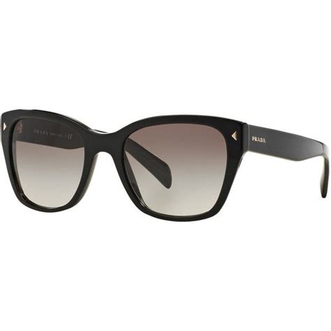 prada pr09ss square sunglasses black|PRADA .